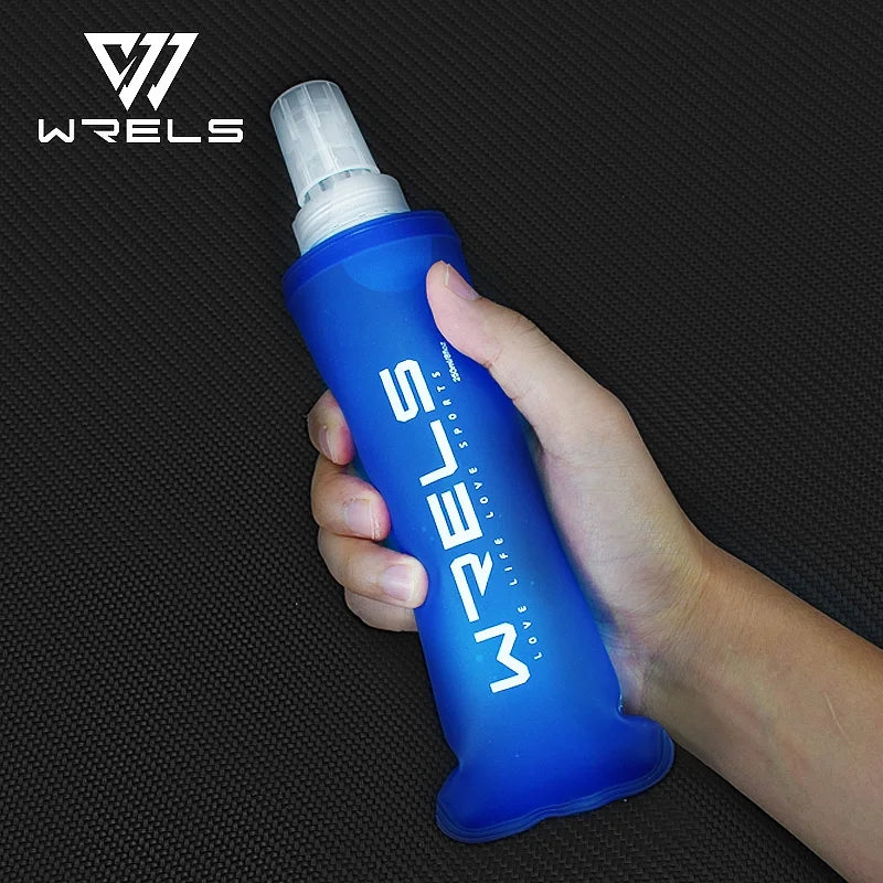 WRELS Soft TPU Folding Water Bottle | BPA-Free Hydration Flask for Running, Hiking & Cycling