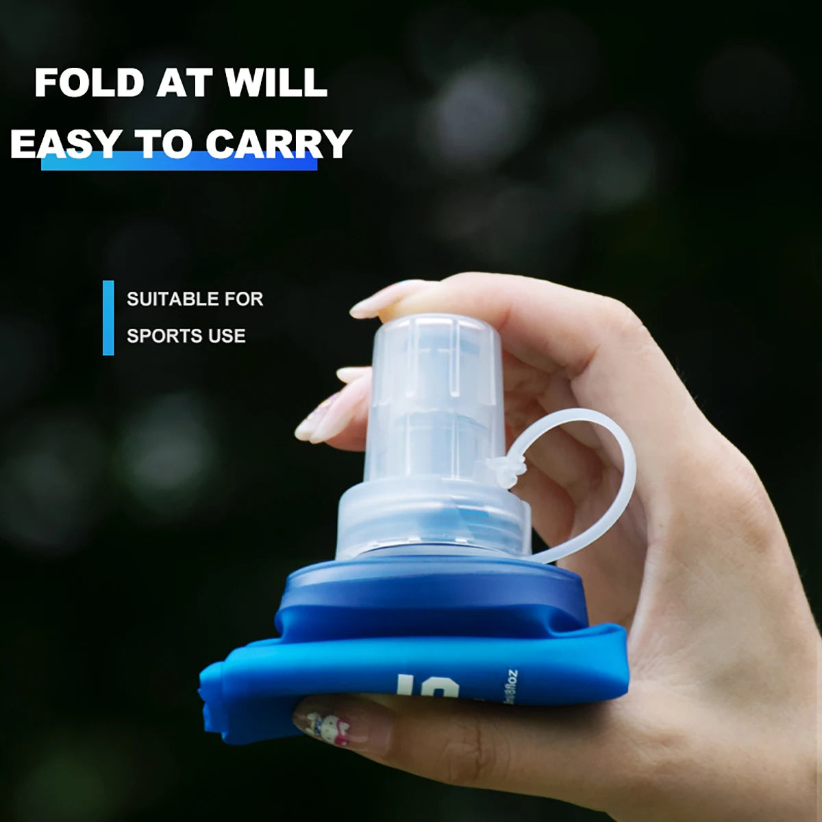 TPU Soft Flask – Collapsible & BPA-Free for Running, Hiking & Cycling