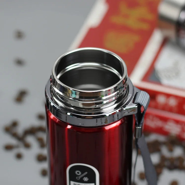 Stainless Steel Vacuum Flask | Large-Capacity Insulated Thermos for Hot & Cold Drinks