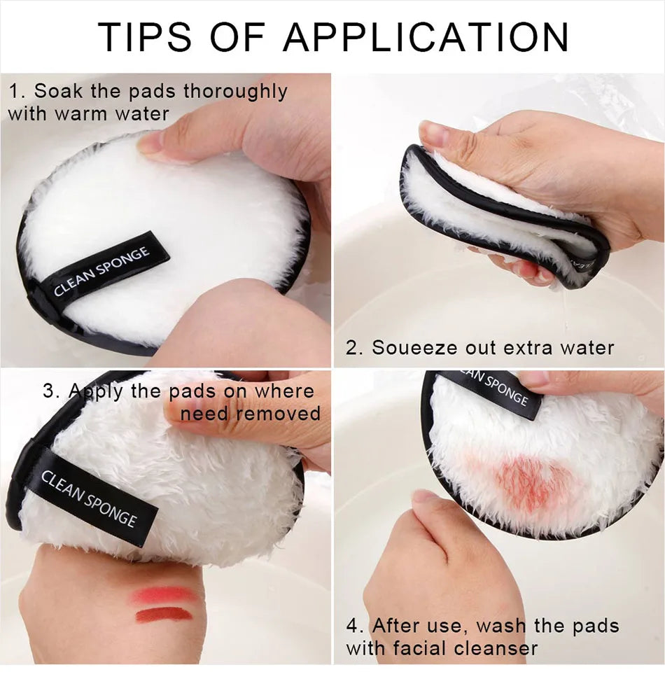 Acolehuma Reusable Microfiber Makeup Remover Pad – Gentle, Eco-Friendly, & Chemical-Free Cleansing!