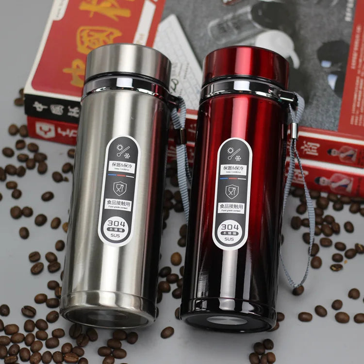 Stainless Steel Vacuum Flask | Large-Capacity Insulated Thermos for Hot & Cold Drinks