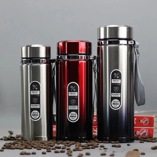 Stainless Steel Vacuum Flask | Large-Capacity Insulated Thermos for Hot & Cold Drinks