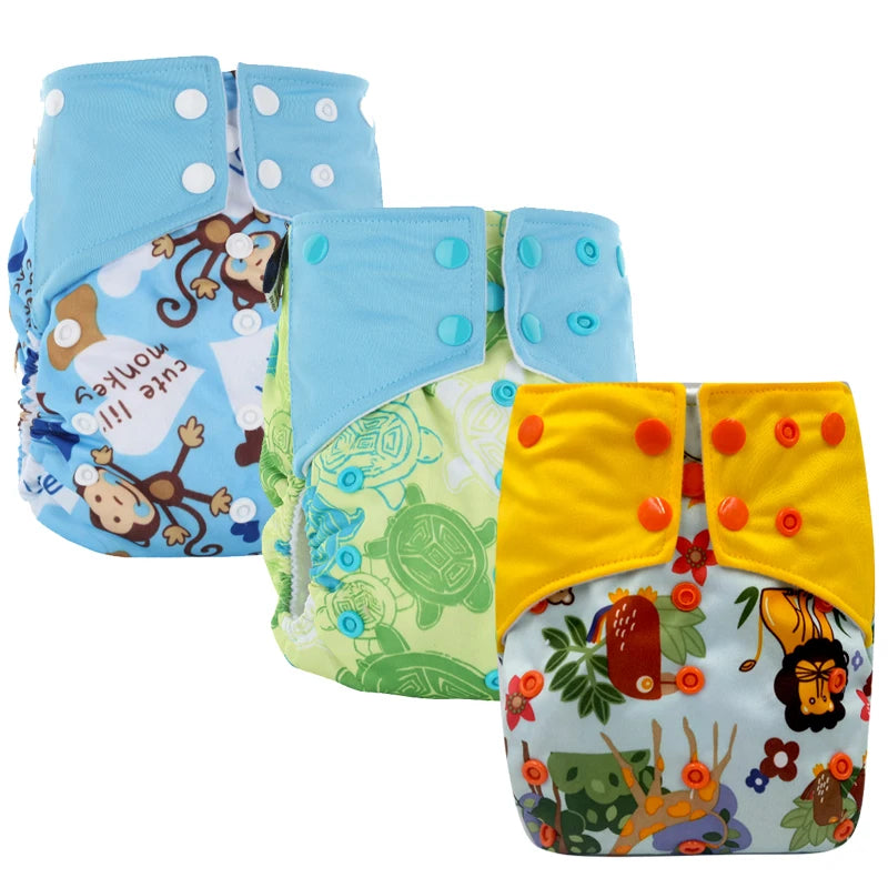 Eco-Friendly All-in-One Cloth Diapers for Toddlers – Waterproof, Adjustable, Reusable