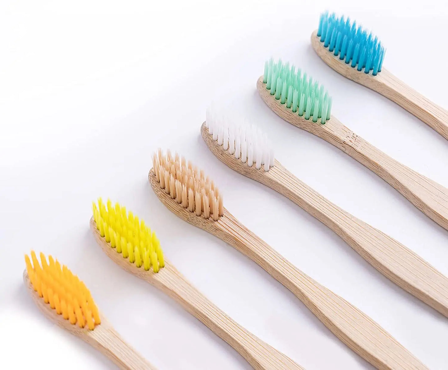 10-Pack Biodegradable Bamboo Toothbrushes | Eco-Friendly, BPA-Free, Soft Bristles | Sustainable Dental Care