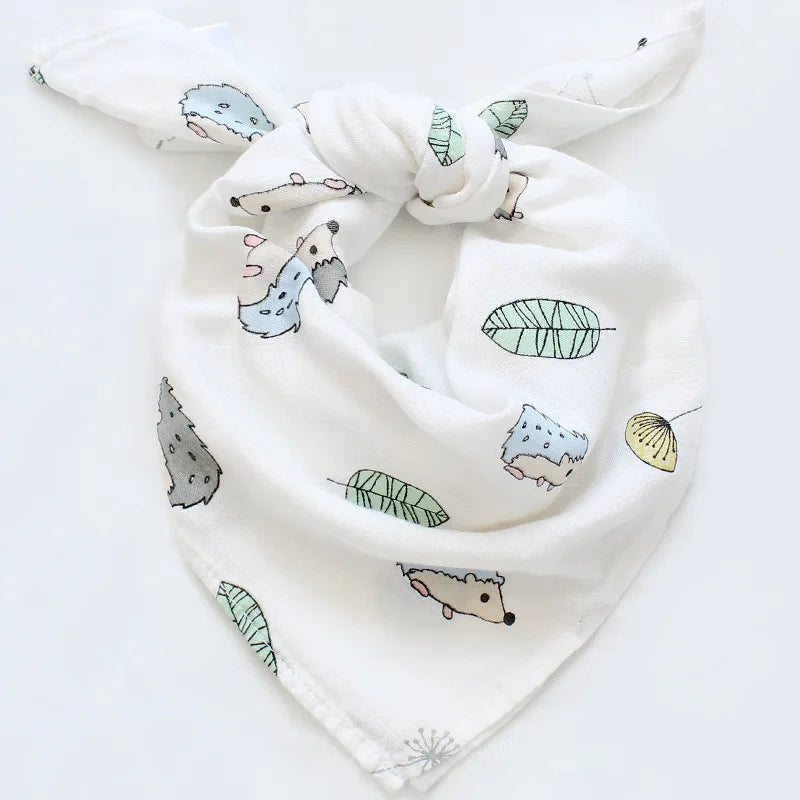 Organic Cotton & Bamboo Muslin Baby Swaddle Blanket - Soft, Breathable, Eco-Friendly