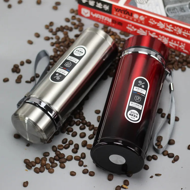 Stainless Steel Vacuum Flask | Large-Capacity Insulated Thermos for Hot & Cold Drinks