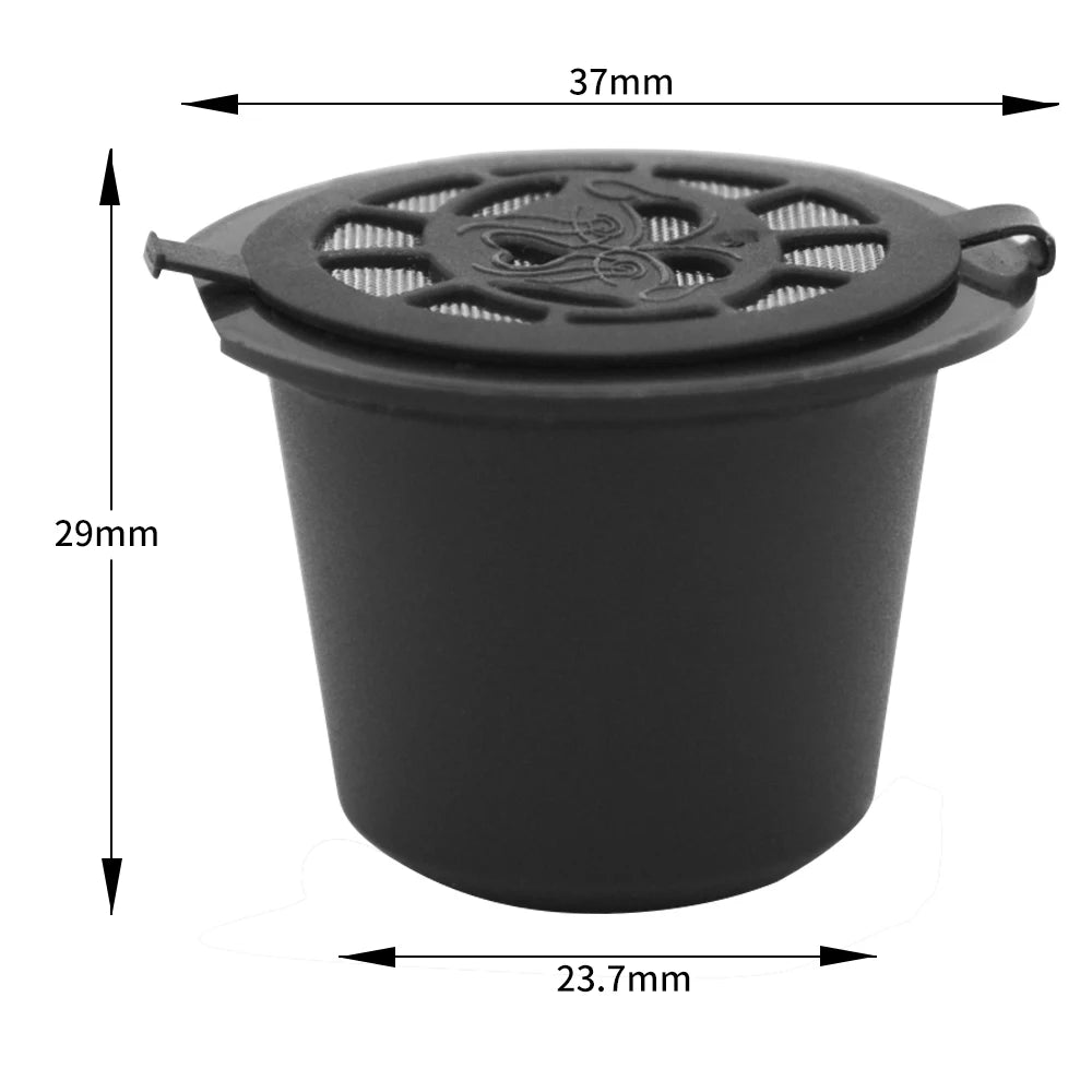 Reusable Nespresso Coffee Capsule Filters – Food-Grade Plastic & Stainless Steel Mesh for Nespresso Pods