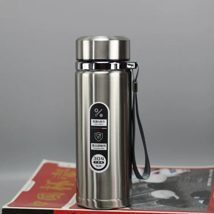 Stainless Steel Vacuum Flask | Large-Capacity Insulated Thermos for Hot & Cold Drinks