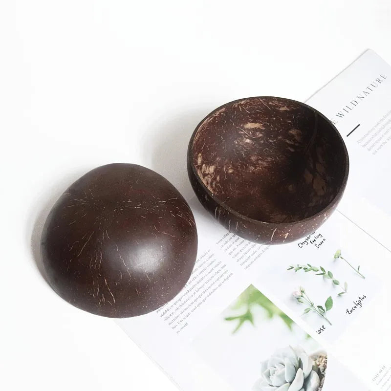 Handmade Coconut Shell Bowl | Eco-Friendly & Sustainable | Large Natural Fruit & Salad Bowl