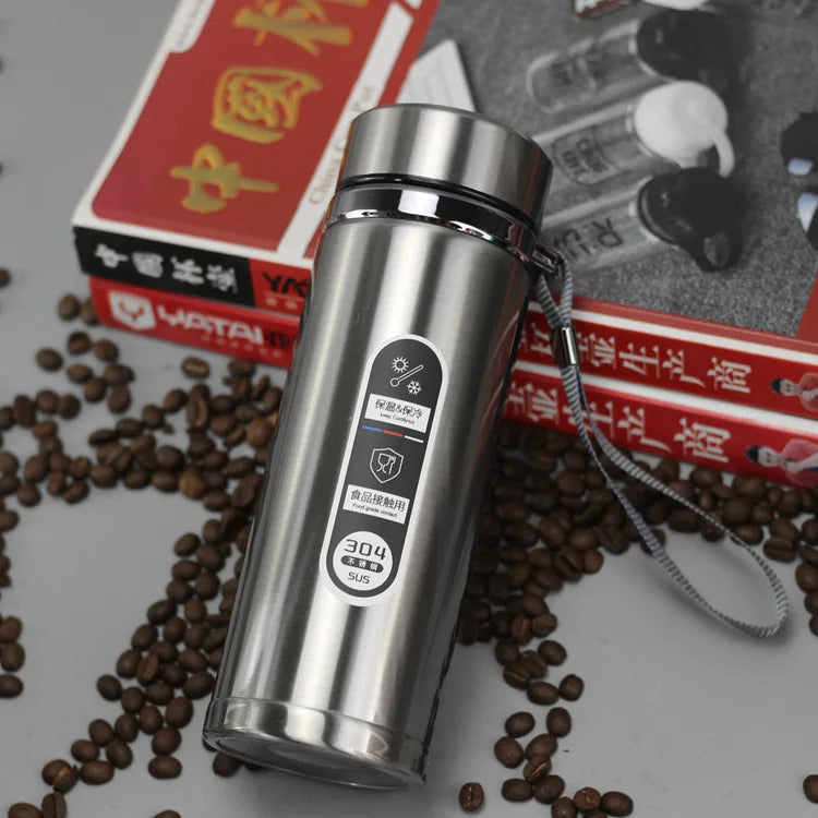 Stainless Steel Vacuum Flask | Large-Capacity Insulated Thermos for Hot & Cold Drinks