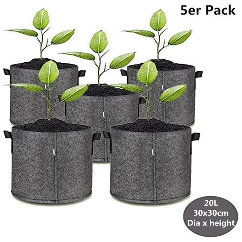 Eco-Friendly Fabric Grow Bags – Breathable Planting Pots for Vegetables & Flowers