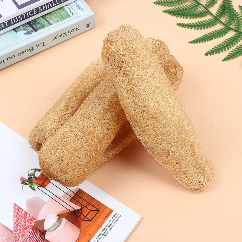 Natural Whole Loofah Sponge | Eco-Friendly Exfoliating Scrubber for Kitchen & Bathroom