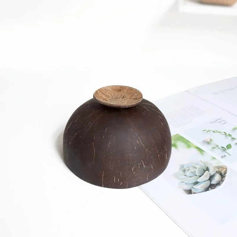 Handmade Coconut Shell Bowl | Eco-Friendly & Sustainable | Large Natural Fruit & Salad Bowl