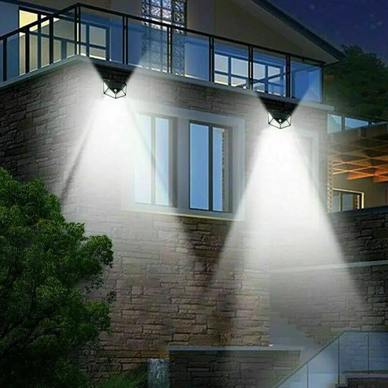 Solar Motion Sensor Light – 100 LED Ultra-Bright Outdoor Security Lamp, Waterproof, with 3 Modes