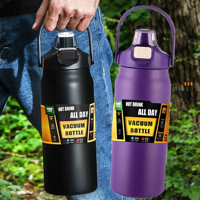 Stainless Steel Vacuum Flask – Large-Capacity Insulated Thermos | Eco-Friendly & Leak-Proof