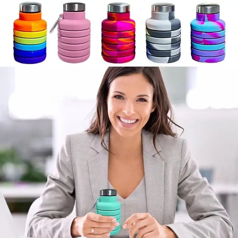 Collapsible Silicone Water Bottle – Leakproof, Travel-Friendly & Space-Saving