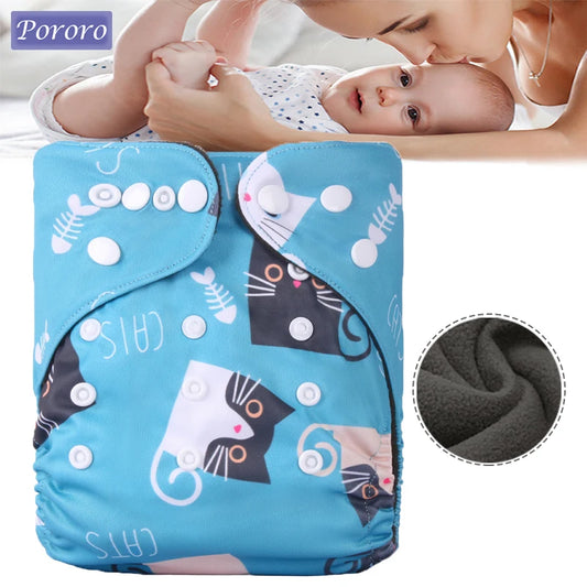 Pororo Bamboo Charcoal Cloth Diapers for Toddlers – Reusable, Leak-Free and Eco-Friendly