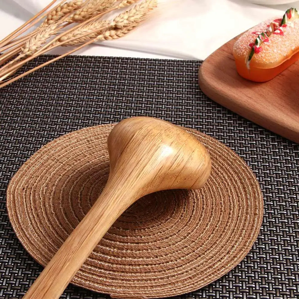 Eco-Friendly Bamboo Non-Stick Wooden Kitchen Utensil for Fish, Steak & More