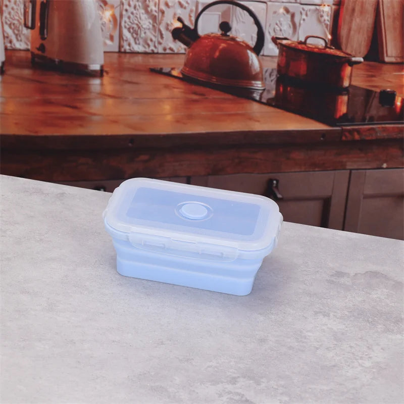 Collapsible Silicone Food Containers | Portable, Leakproof & Eco-Friendly Bento Box