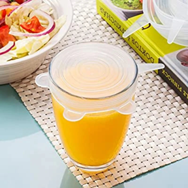 Reusable Silicone Stretch Lids | BPA-Free, Leak-Proof, Heat-Resistant Food Covers