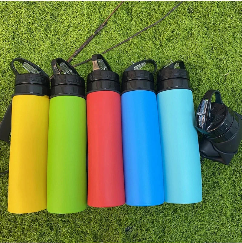 Collapsible Silicone Water Bottle – BPA-Free, Eco-Friendly & Reusable for Travel, Hiking & Sports