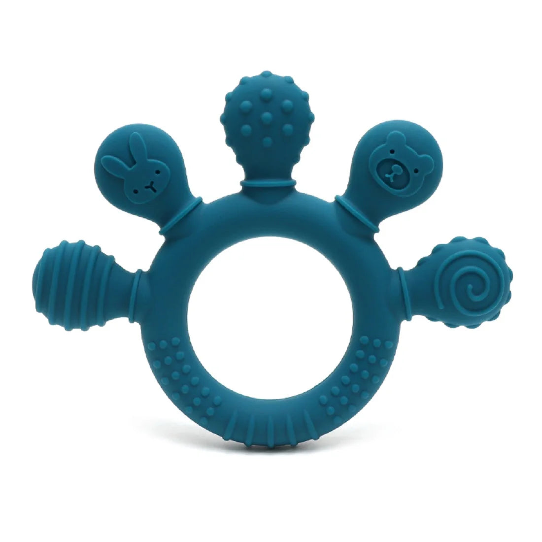 Eco-Friendly Silicone Baby Teether | Safe & Chewy | Sensory Gum Relief | BPA Free