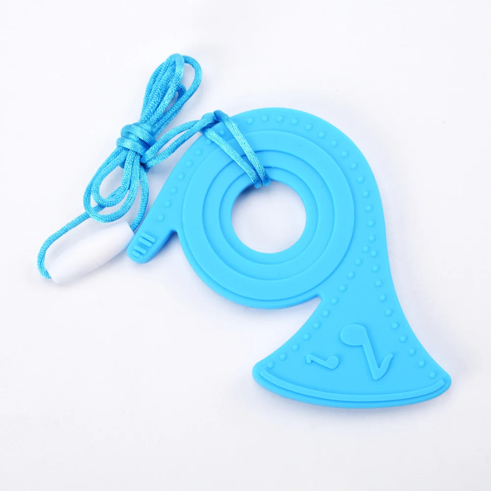 Baby Silicone Teether Necklace | Chewy Sensory Pendant | Oral Motor Therapy for Autism & ADHD