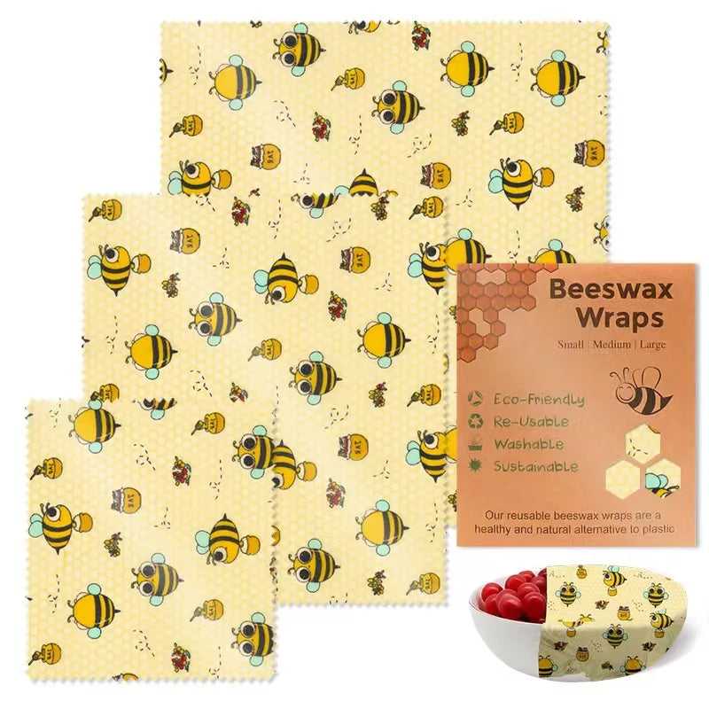 Eco-Friendly Beeswax Food Preservation Wraps – Reusable, Plastic-Free, Biodegradable