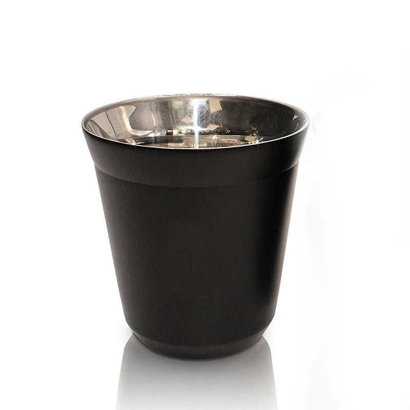 Double-Walled Stainless Steel Espresso Cups – Reusable & Insulated Coffee Mugs