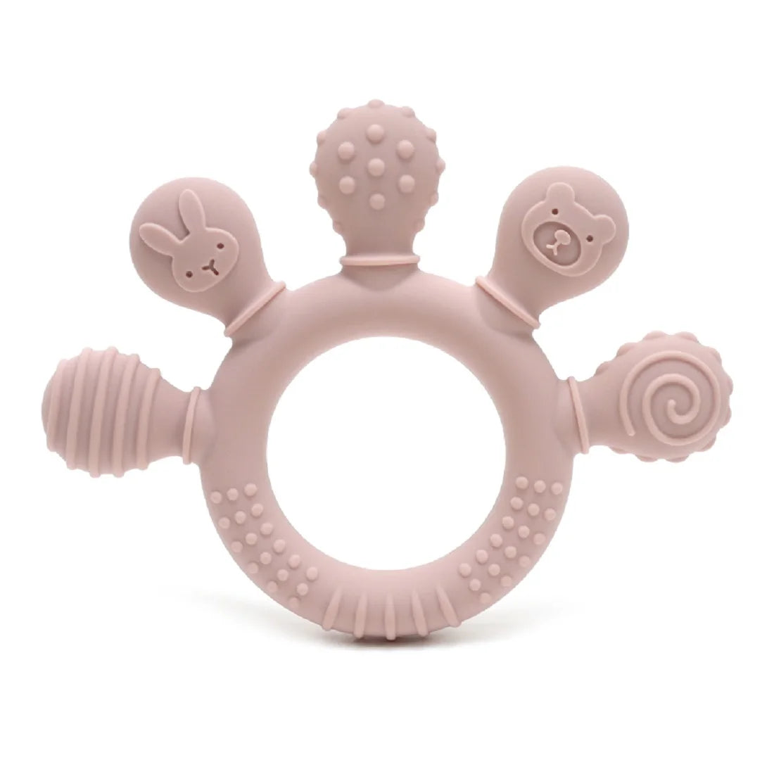 Eco-Friendly Silicone Baby Teether | Safe & Chewy | Sensory Gum Relief | BPA Free