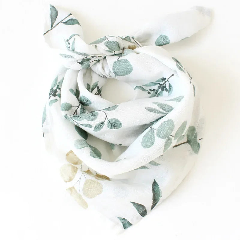 Organic Cotton & Bamboo Muslin Baby Swaddle Blanket - Soft, Breathable, Eco-Friendly