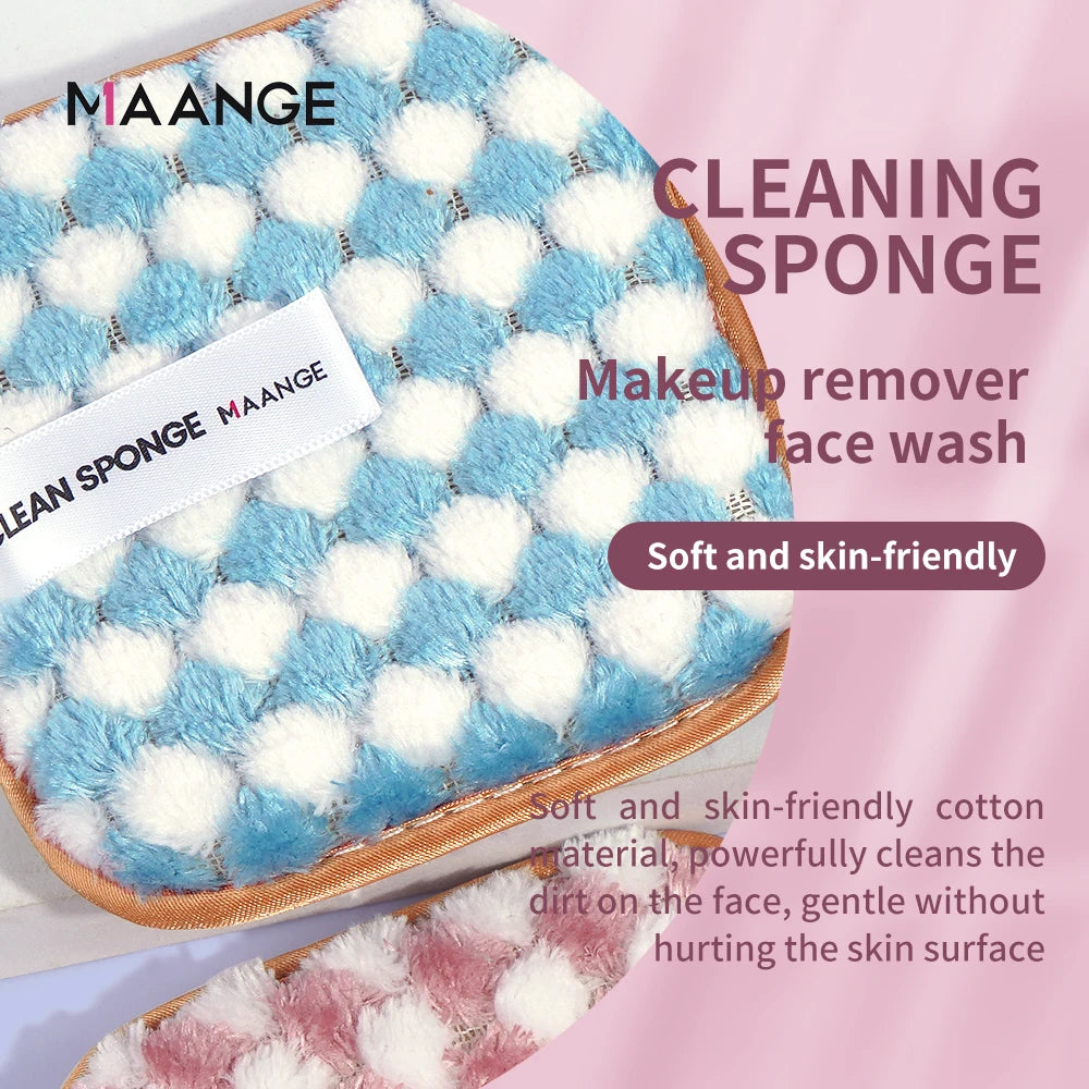 Reusable Microfiber Makeup Remover Sponge | Deep Cleansing & Pore Care | Eco-Friendly & Travel-Friendly