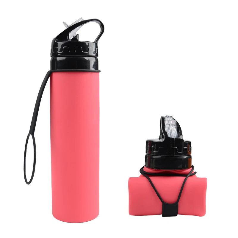 Collapsible Silicone Water Bottle – BPA-Free, Eco-Friendly & Reusable for Travel, Hiking & Sports