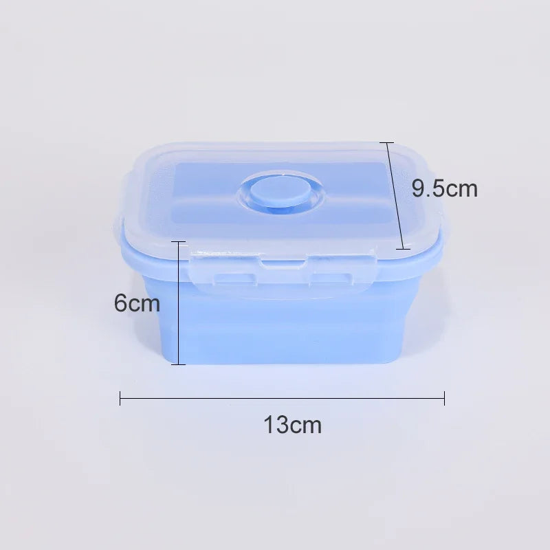 Collapsible Silicone Food Storage Containers – Leakproof, Eco-Friendly, Microwavable Bento Lunch Boxes