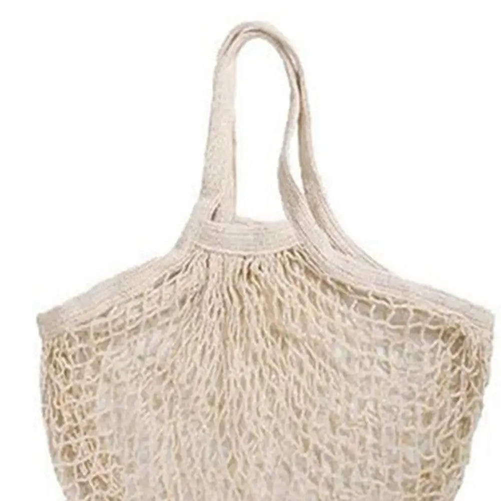 Eco-Friendly Cotton Mesh Shopping Bag – Breathable, Foldable & Reusable Tote for Produce & Groceries