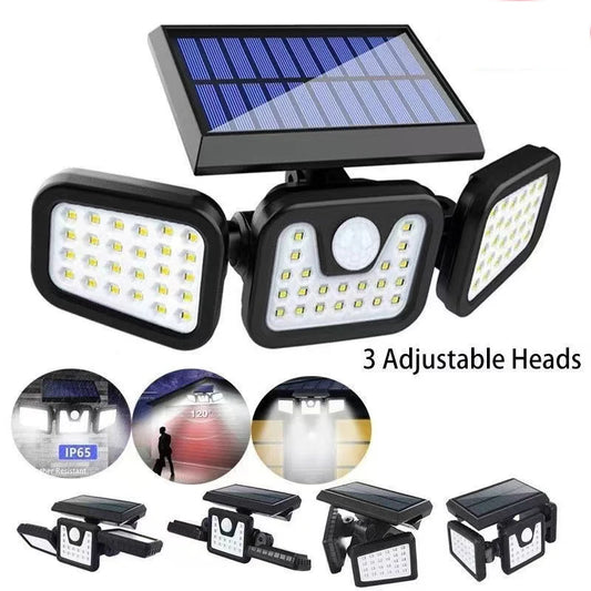 Solar Motion Sensor Light – Ultra Bright LED Outdoor Safety Light with 270° Lighting, Waterproof, and 3 Modes