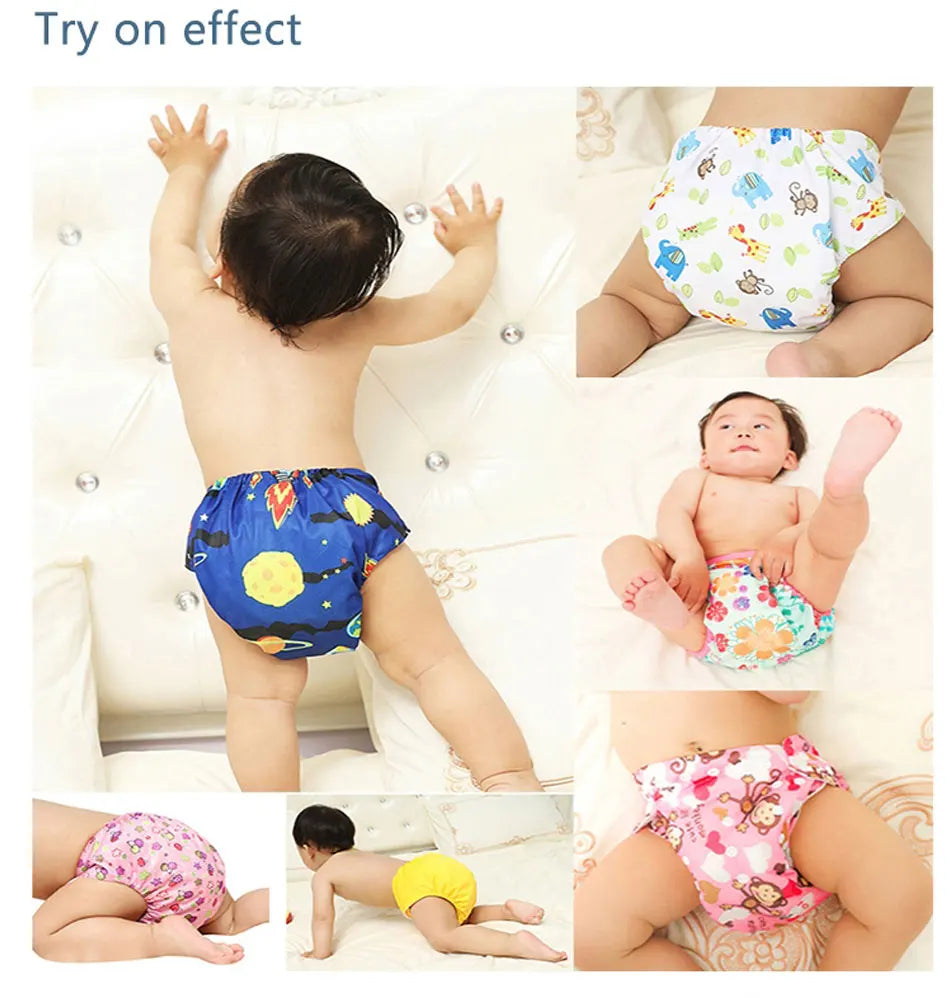 Pororo Bamboo Charcoal Cloth Diapers for Toddlers – Reusable, Leak-Free and Eco-Friendly