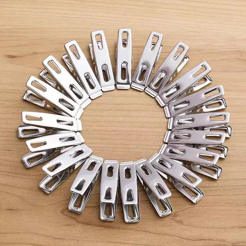 20/40PCS Stainless Steel Clothes Pegs – Durable & Eco-Friendly Laundry Clips