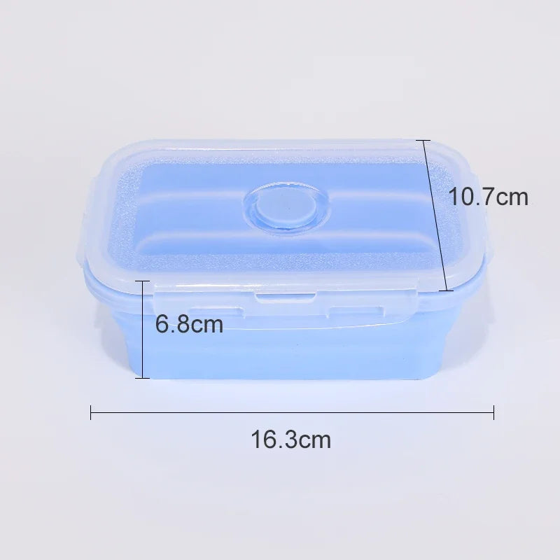 Eco-Friendly Collapsible Silicone Food Storage Containers | Microwave & Freezer Safe | Stackable Lunch Boxes with Lids | Leakproof & Reusable