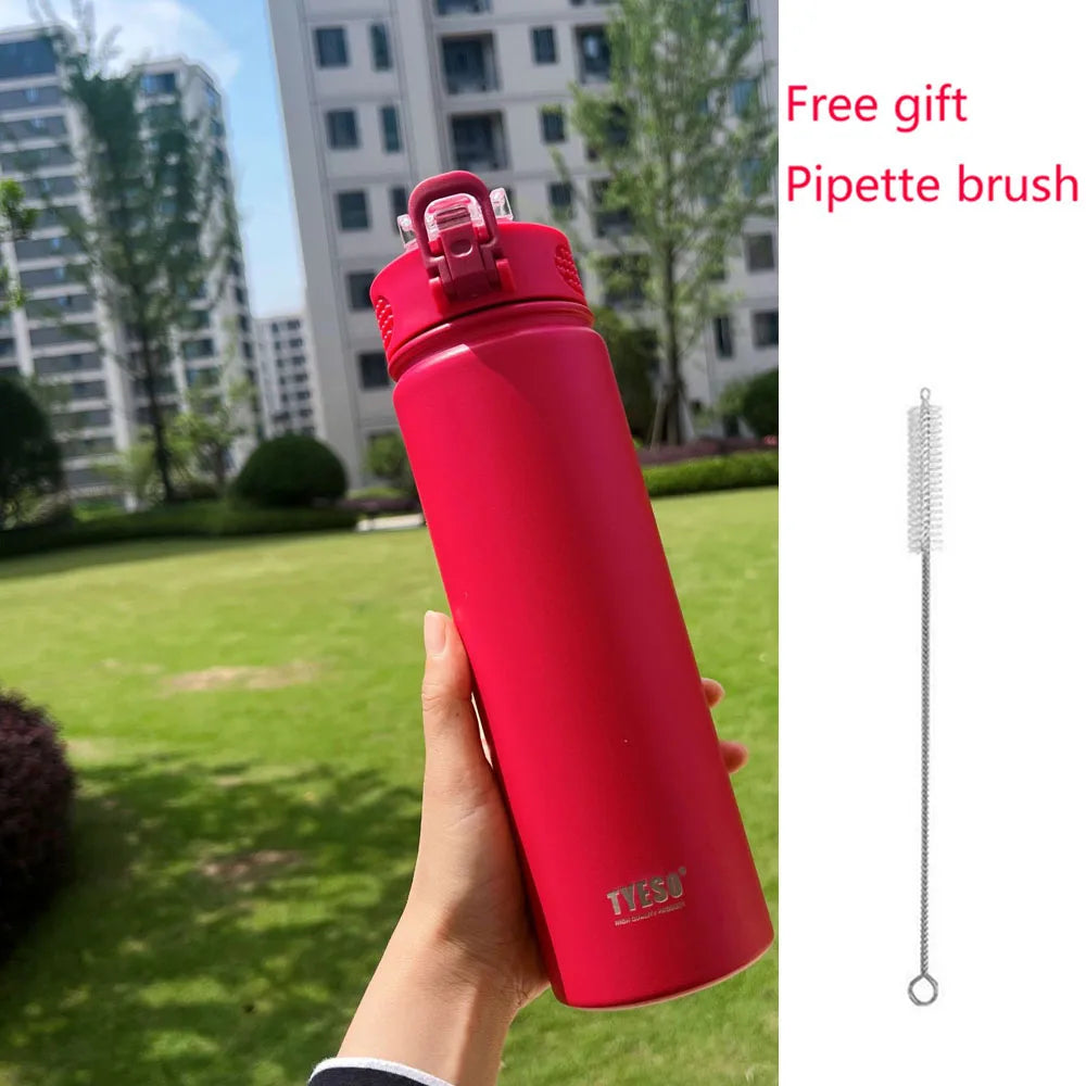 750ml Stainless Steel Thermos Bottle | Insulated Water Tumbler with Straw – Eco-Friendly & Reusable