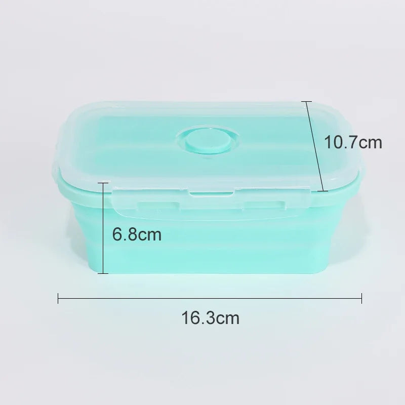 Collapsible Silicone Lunch Box – Eco-Friendly, Leakproof, Stackable Meal Prep Containers