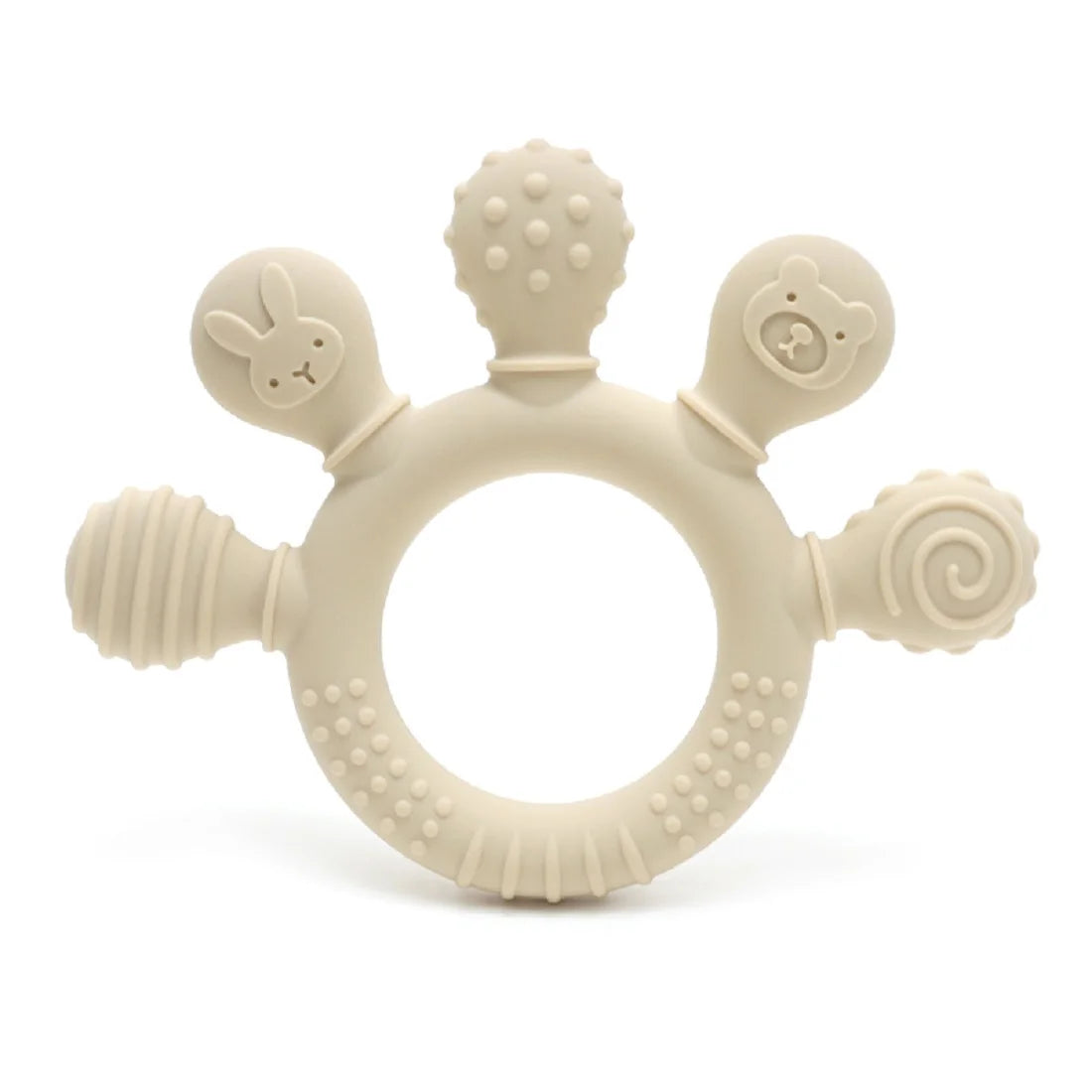 Eco-Friendly Silicone Baby Teether | Safe & Chewy | Sensory Gum Relief | BPA Free