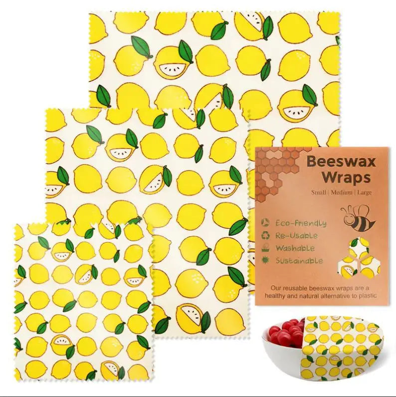 Eco-Friendly Beeswax Food Preservation Wraps – Reusable, Plastic-Free, Biodegradable