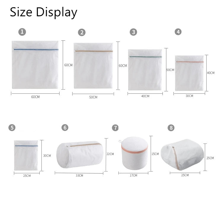 Durable Thick Mesh Laundry Bags | Eco-Friendly Wash Bags for Delicates & Large Items