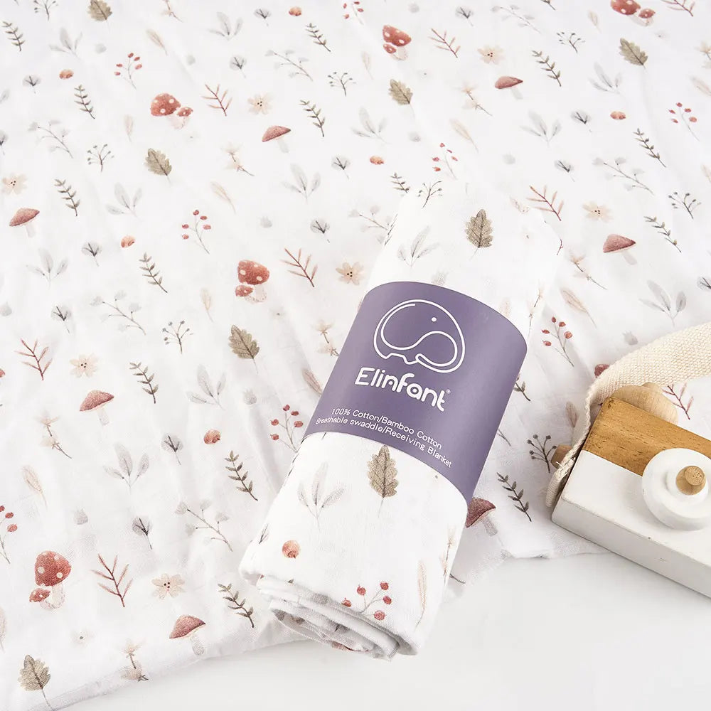 Baby Swaddle Blanket - Soft & Breathable Bamboo Cotton Digital Print Swaddle for Babies