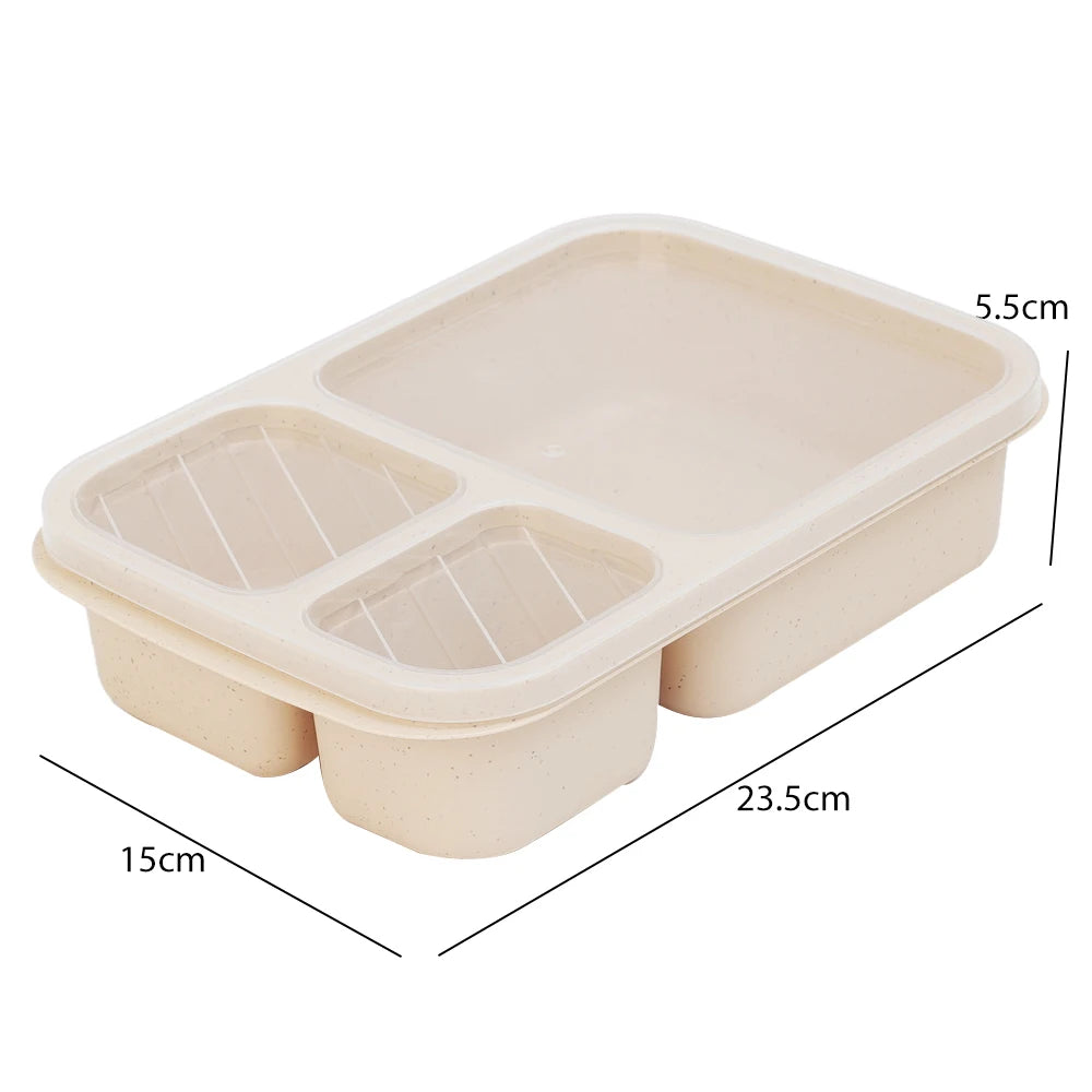 Eco-Friendly Portable Bento Lunch Box | Food Storage Container with Lid | School, Office, & Picnic Lunch Containers