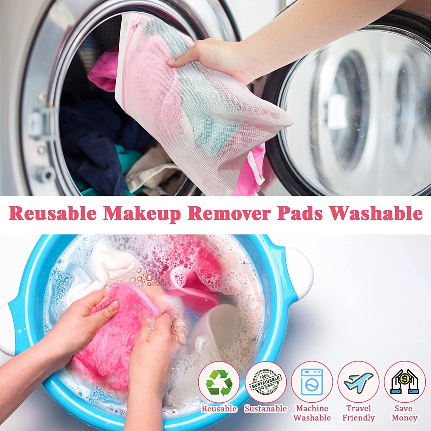 Reusable Microfiber Makeup Remover Cloth | Eco-Friendly Face Cleansing Towel | Soft & Gentle on Skin