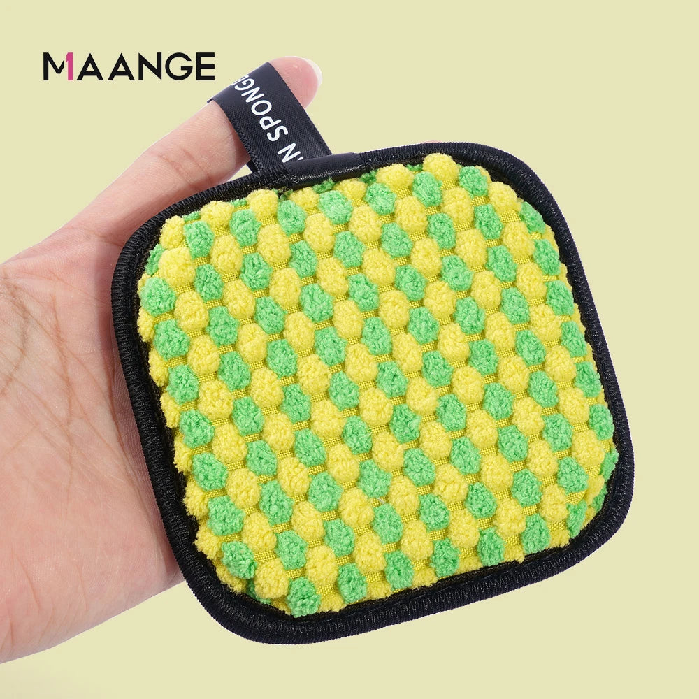 Reusable Microfiber Makeup Remover Sponge | Deep Cleansing & Pore Care | Eco-Friendly & Travel-Friendly