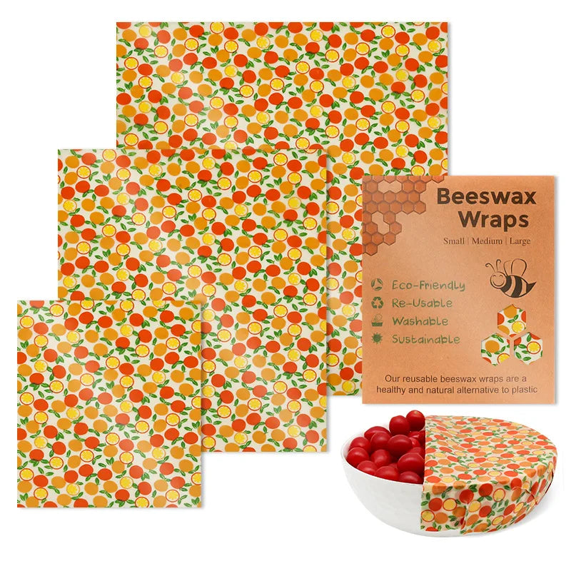 Eco-Friendly Beeswax Food Preservation Wraps – Reusable, Plastic-Free, Biodegradable