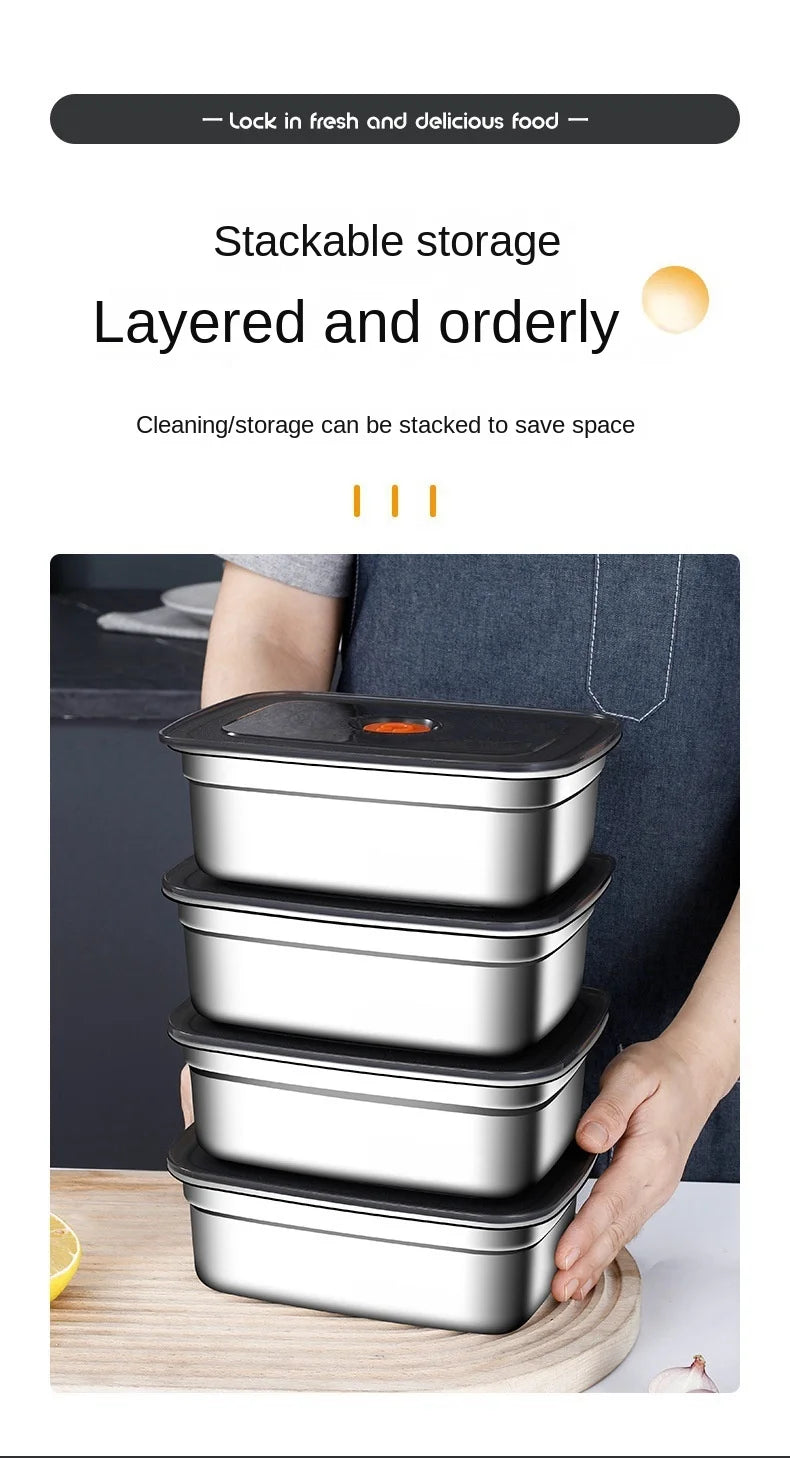 304 Stainless Steel Leak-Proof Lunch Box – High Capacity, Insulated & Eco-Friendly Food Storage